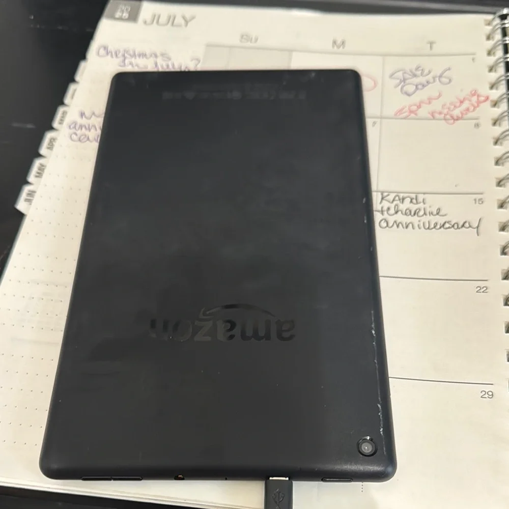 Amazon 6 Fire tablet with case and charger